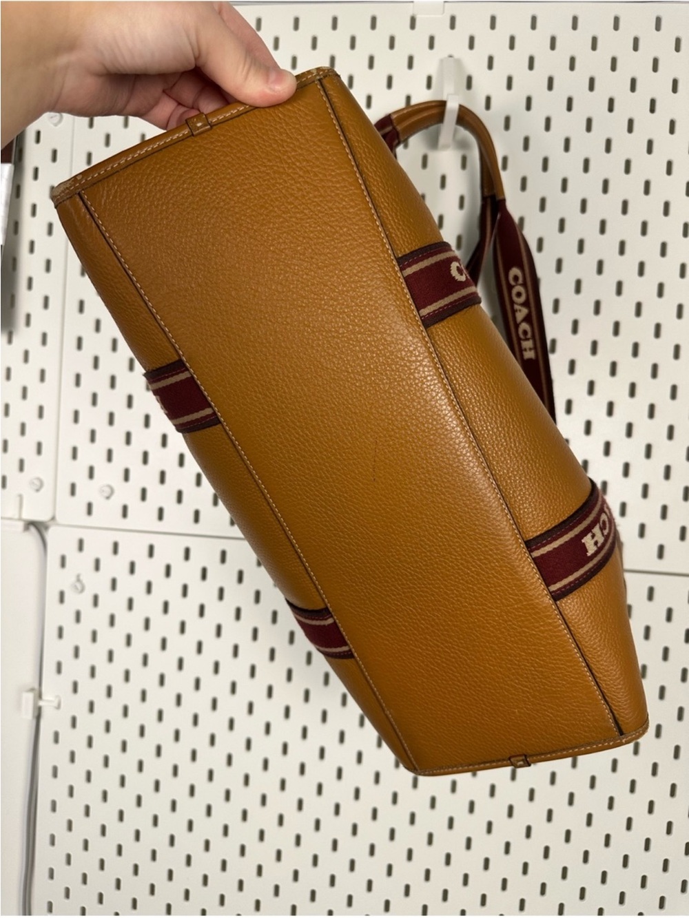 Coach Large Smith Tote in Brown Pebble Leather (CM716, Batch/Factory: J2377 - Picture 9 of 16